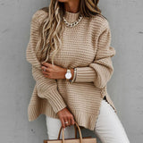 Women's mock-neck sweater - Elegant and soft