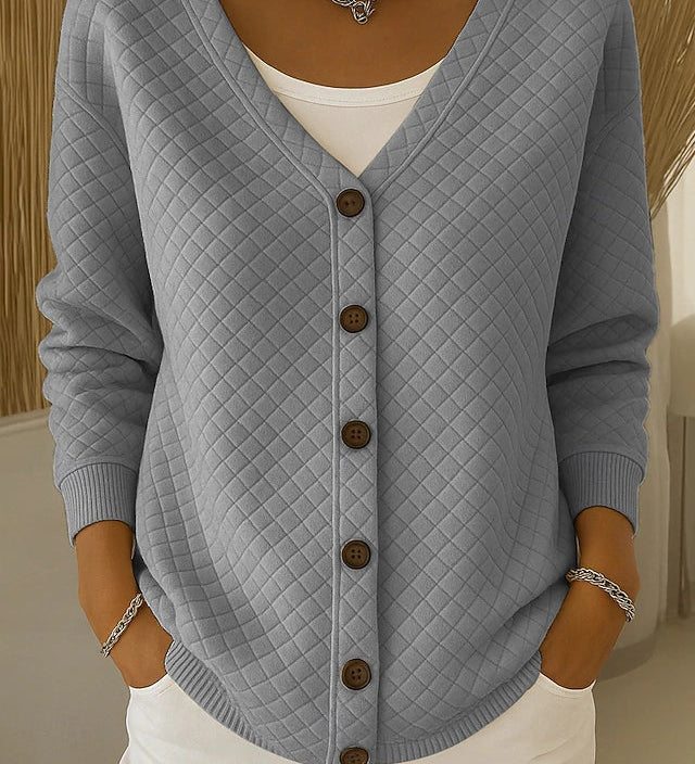 Eleonora | Quilted Cardigan with Buttons