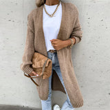 Women's Oversized Long Cardigan - Wide and Comfortable Knit