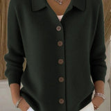Fosca | Cardigan with Collar and Buttons