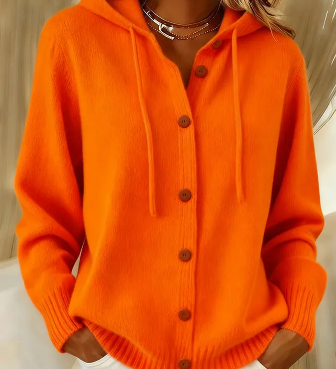 Bettina | Hooded Cardigan with Buttons