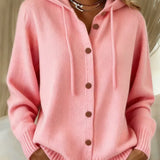 Bettina | Hooded Cardigan with Buttons
