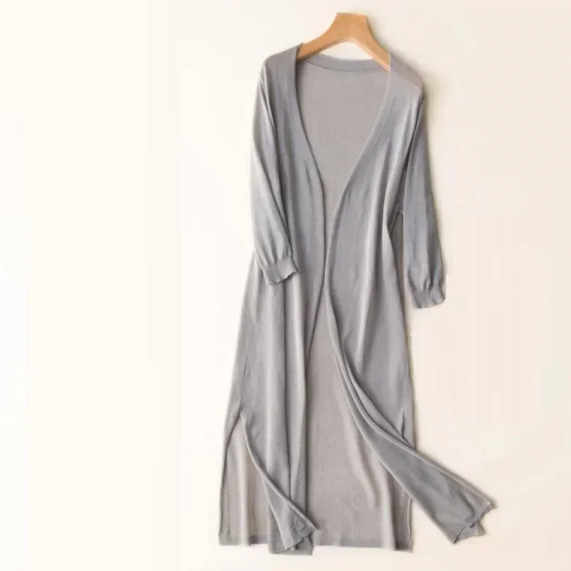 Long vest for women – Elegant light sweater for a stylish and airy look