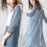 Long vest for women – Elegant light sweater for a stylish and airy look