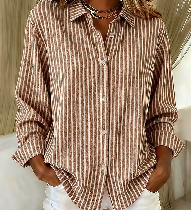 Ginevra | Striped Shirt with Buttons