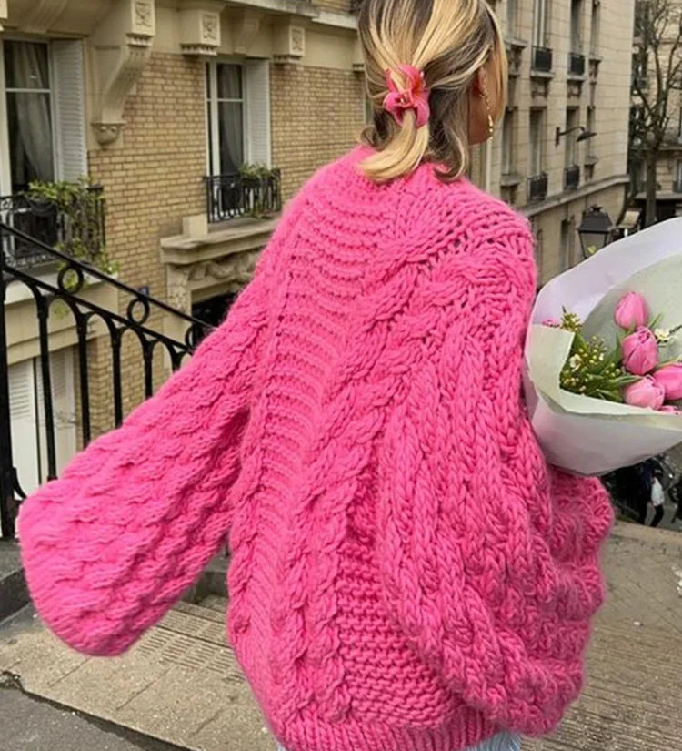 Elegant and Warm Sweater for Women – Thick Knitted Sweater