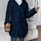 Women's Hooded Sweater in Twisted Knit – Soft and Comfortable with Long Sleeves