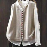 Wide Women's Cardigan – V-Neck and Short Sleeves