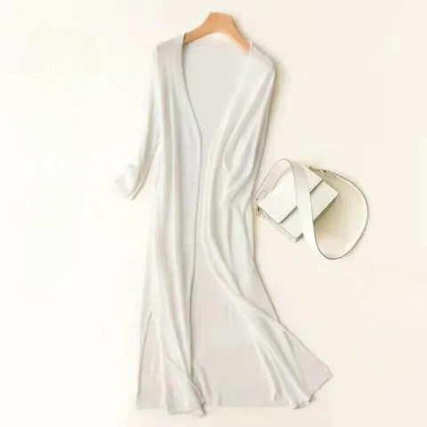 Long vest for women – Elegant light sweater for a stylish and airy look