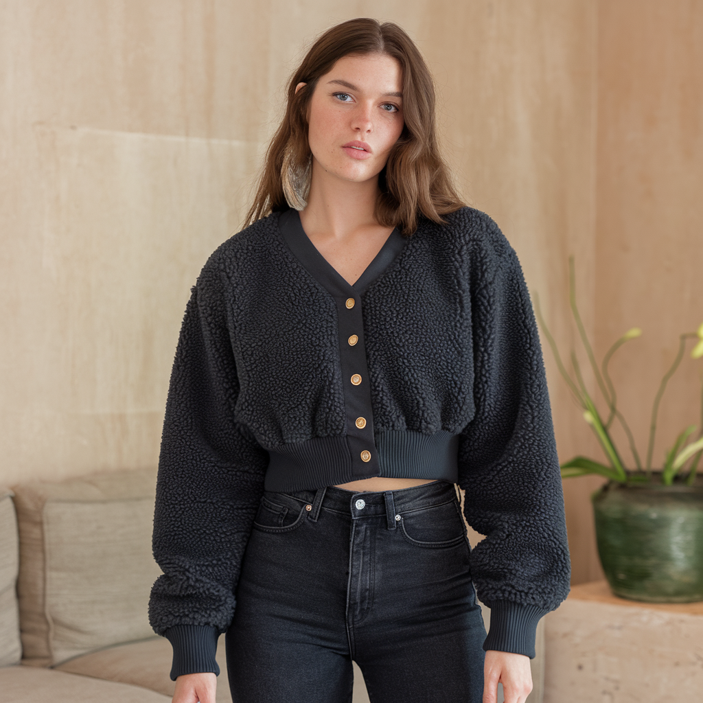 Women's Soft Lambswool Knitted Cardigan