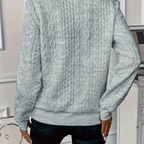 Knitted Zip-Up Sweater for Women