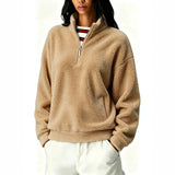 Women's double-fleece zip-up sweatshirt - Warm and practical