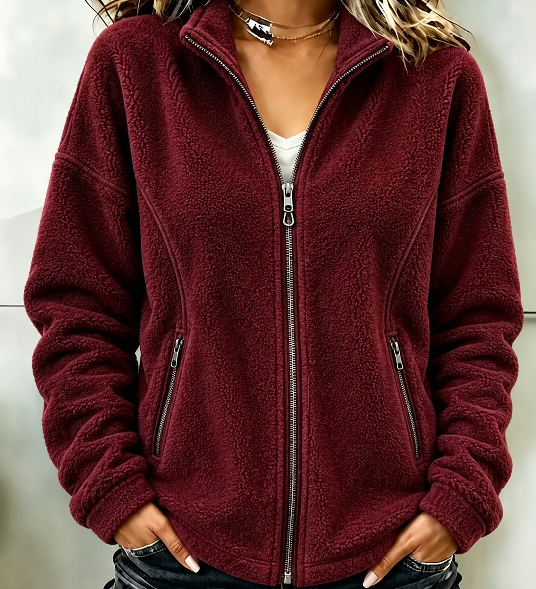 Women's Long Sleeve Soft Cut Cardigan - Flowing and Elegant