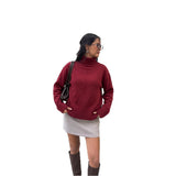 Women's Loose-Fit Solid Knit Sweater – A Casual and Comfortable Style for Every Day