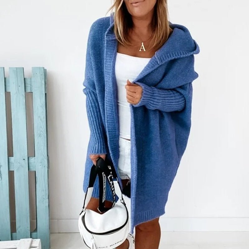 Long Women's Cardigan | With Hood