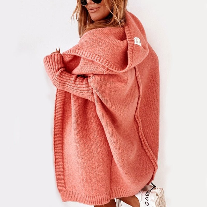 Long Women's Cardigan | With Hood