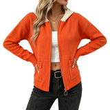 Women's Hooded Zip-Up Cardigan - Soft and Sporty