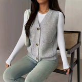 Button-up women's sweater - Loose-fitting and comfortable