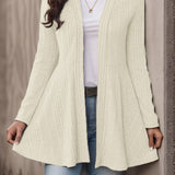 Women's Striped Brushed Cardigan – Soft, Comfortable, and Casual, Perfect for Everyday Wear