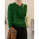 Luxurious Oversized Women's Pullover – Loose-Fitting Sweater in Mohair Blend