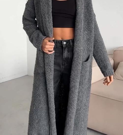 Long Colourful Knitted Cardigan for Women