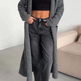 Long Colourful Knitted Cardigan for Women