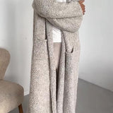 Long Colourful Knitted Cardigan for Women