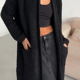 Long Colourful Knitted Cardigan for Women