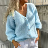 Women's Button Cardigan - Simple and Soft
