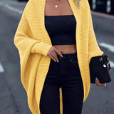 Oversized Women's Knit Gilet – Soft Casual Layering Style