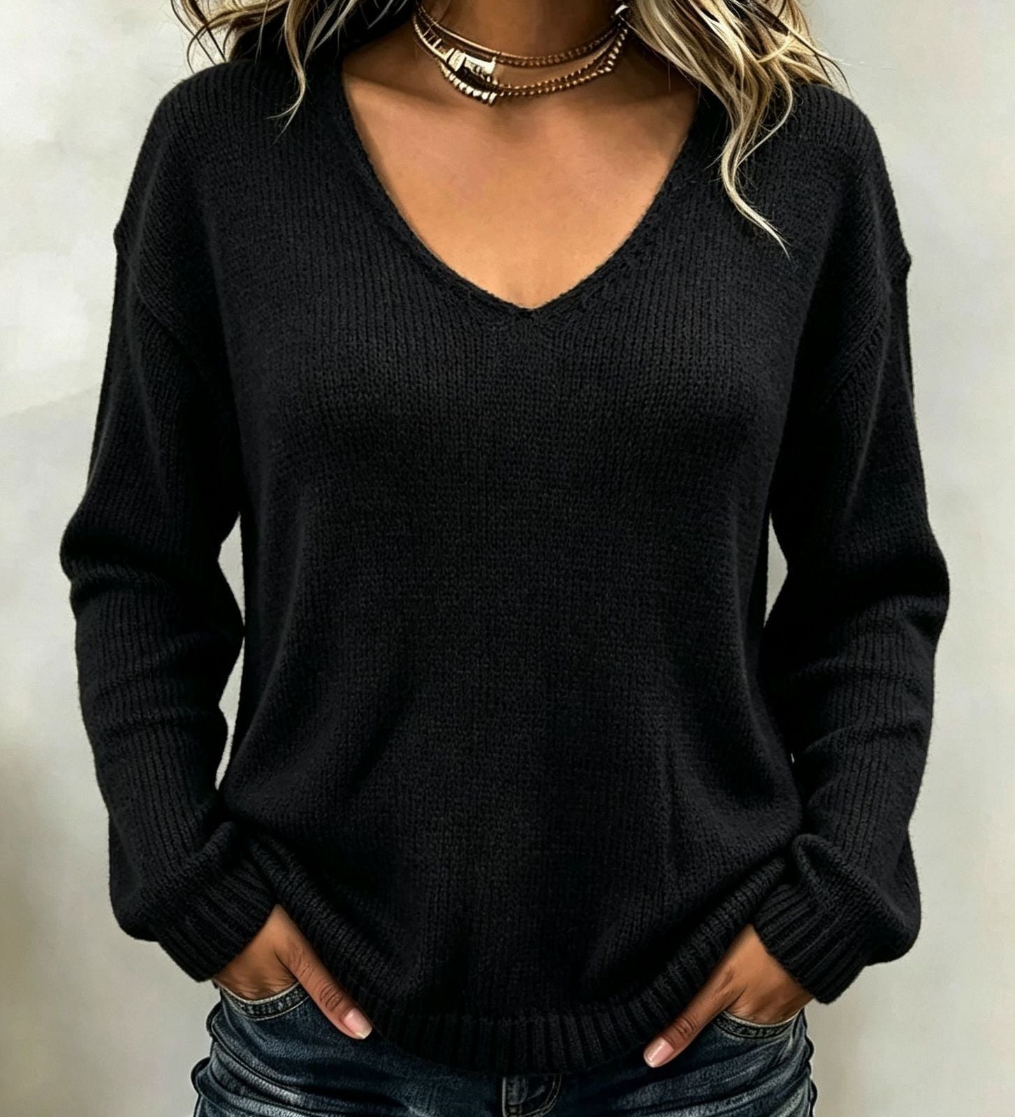 Women's Multicolour Casual Sweater – Oversized Everyday Style in Multiple Sizes