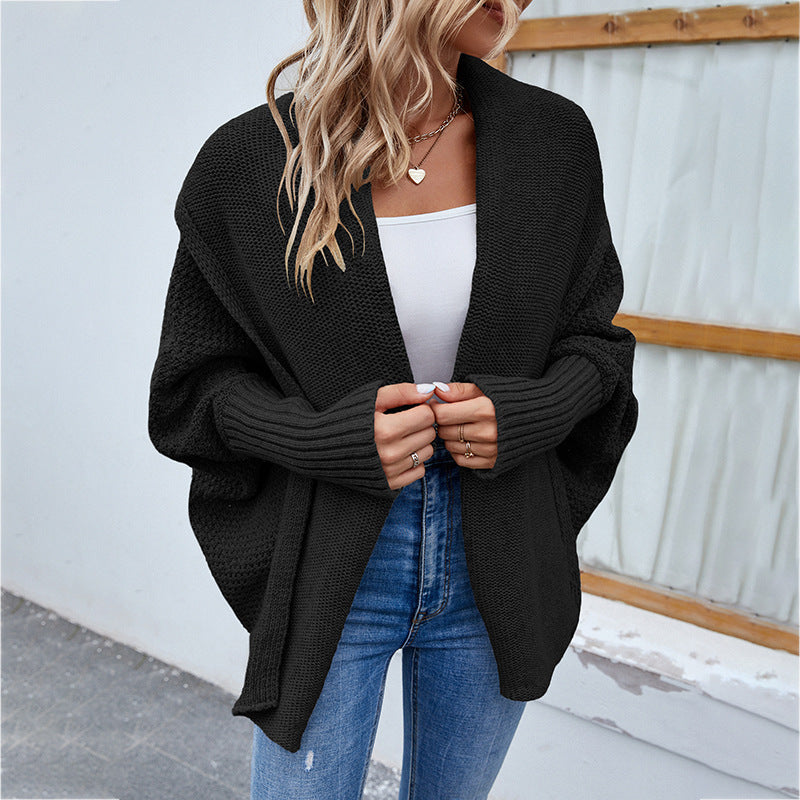 Loose knit vest for women