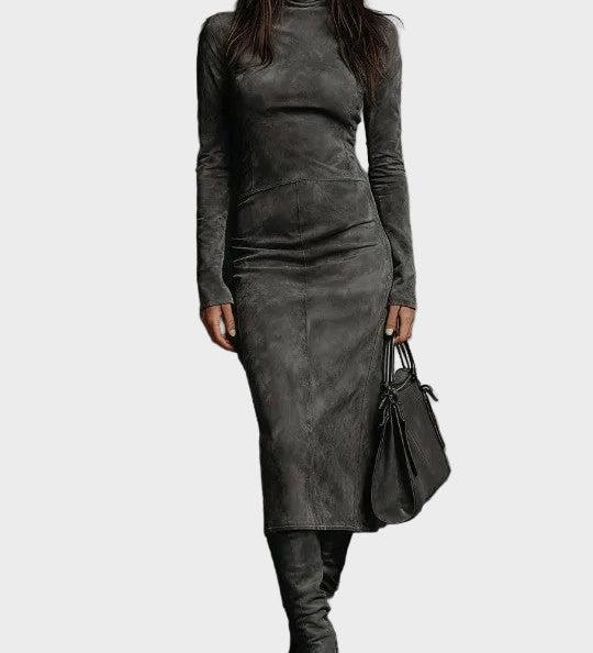 Midi Dress with Long Sleeves