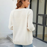Women's solid-colour zip-up long-sleeve cardigan - Simple and comfortable