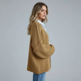 Oversized Women's Knitted Cardigan - Soft and Relaxed
