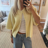 Elegant Short-Sleeved Women's Cardigan